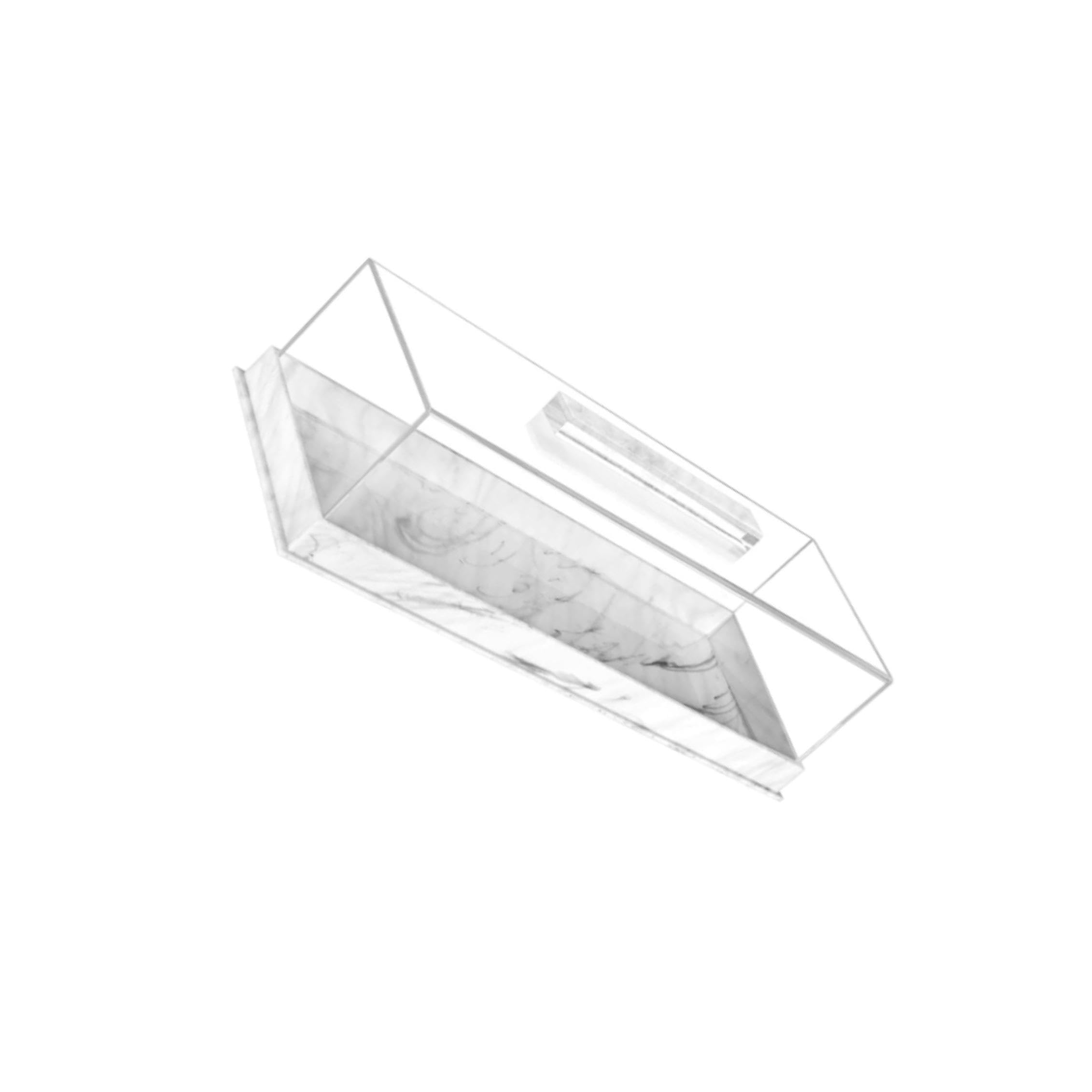AUYXSSZ Pastry Display Case Bakery Display Case Cake Holder Clear Lid Sleek Box For Beautifully Showcasing Desserts Dessert Plate Serving Tray Fruit Platter , White , 35.5x12.7x9cm
