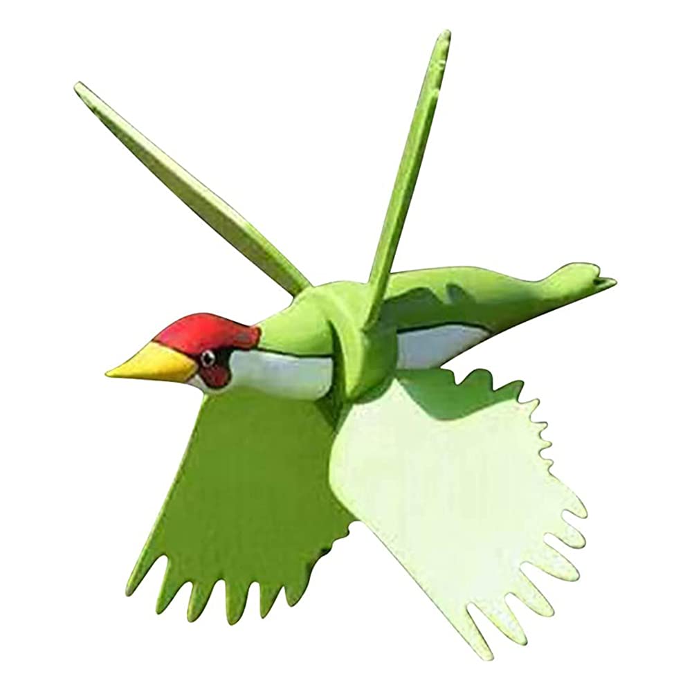Bearman Whirligig Asuka Windmill, Flying Bird Whirly Garden Pinwheels Decor Stakes,Waterproof Outdoor Figurines Ornaments-Green