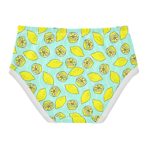 Little Girls' Soft Cotton Underwear Kids Breathable Comfort Lemon Panties Briefs Toddler2