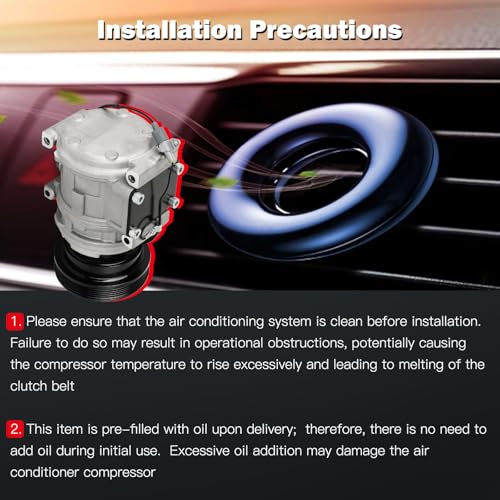 Image of cciyu Air Conditioning Compressor for Toyota RAV4 2.0L 1998-2000