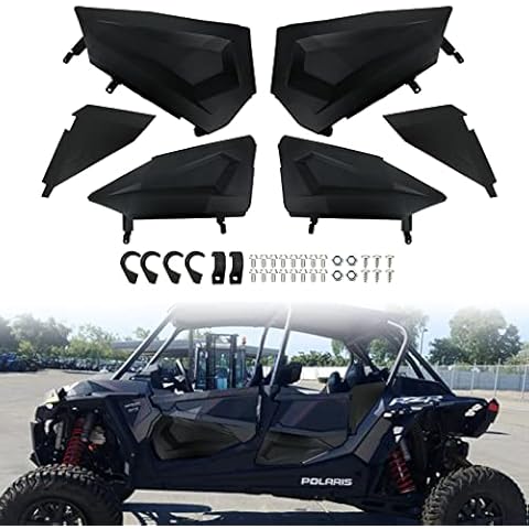 ABS Doors Compatible with 2014-2022 Polaris RZR XP 1000, 2016-2022 Polaris RZR XP 1000 Turbo, 2015-2019 Polaris RZR 900 UTV 4-Doors Models ABS Doors, Matte Black Cover