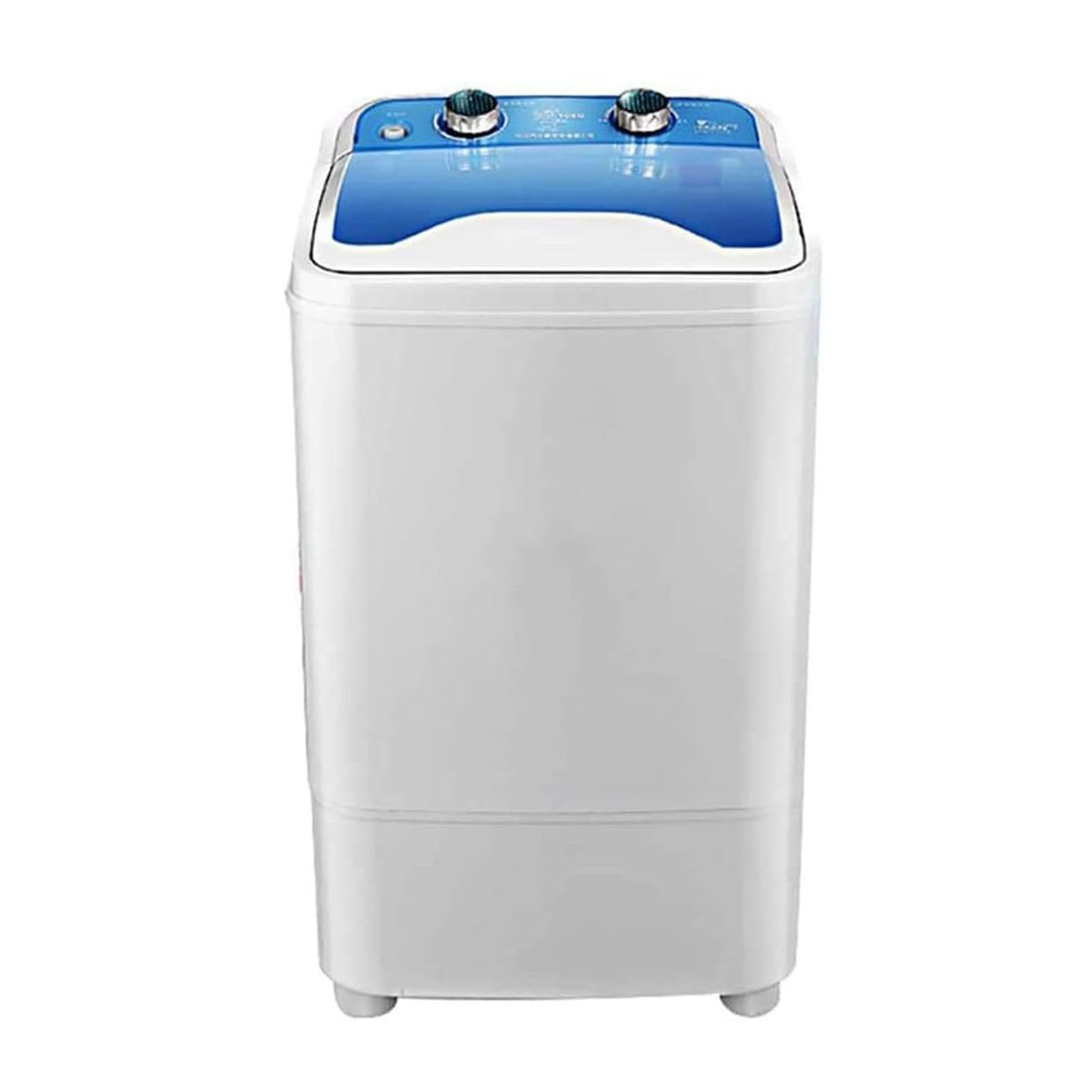 Lavadora Carga Superior Lavadora portátil Hogar Solo Barril Lavadora de Ropa Compacta Pequeña 7KG Capacidad Lavado/Deshidratación Programada con Un Solo Clic Limpieza Profunda (Blue)