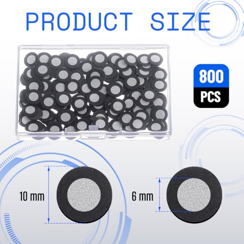 Image of Kingdder 800 Pcs 3D Magnetic Tracking Dot for Scanner Scanning Reference Point Marker Diffuse Reflection Positioning Targets for 3D Scanning (Inner 6.0 mm Outer 10 mm)