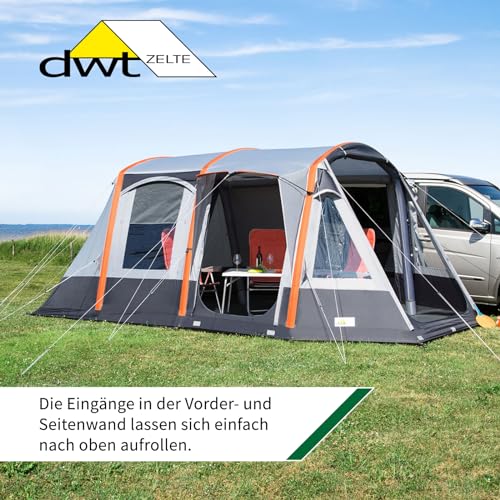 Wohnwagen Vorzelt DWT Busvorzelt Pegasus Air 500 x 300 cm Grau