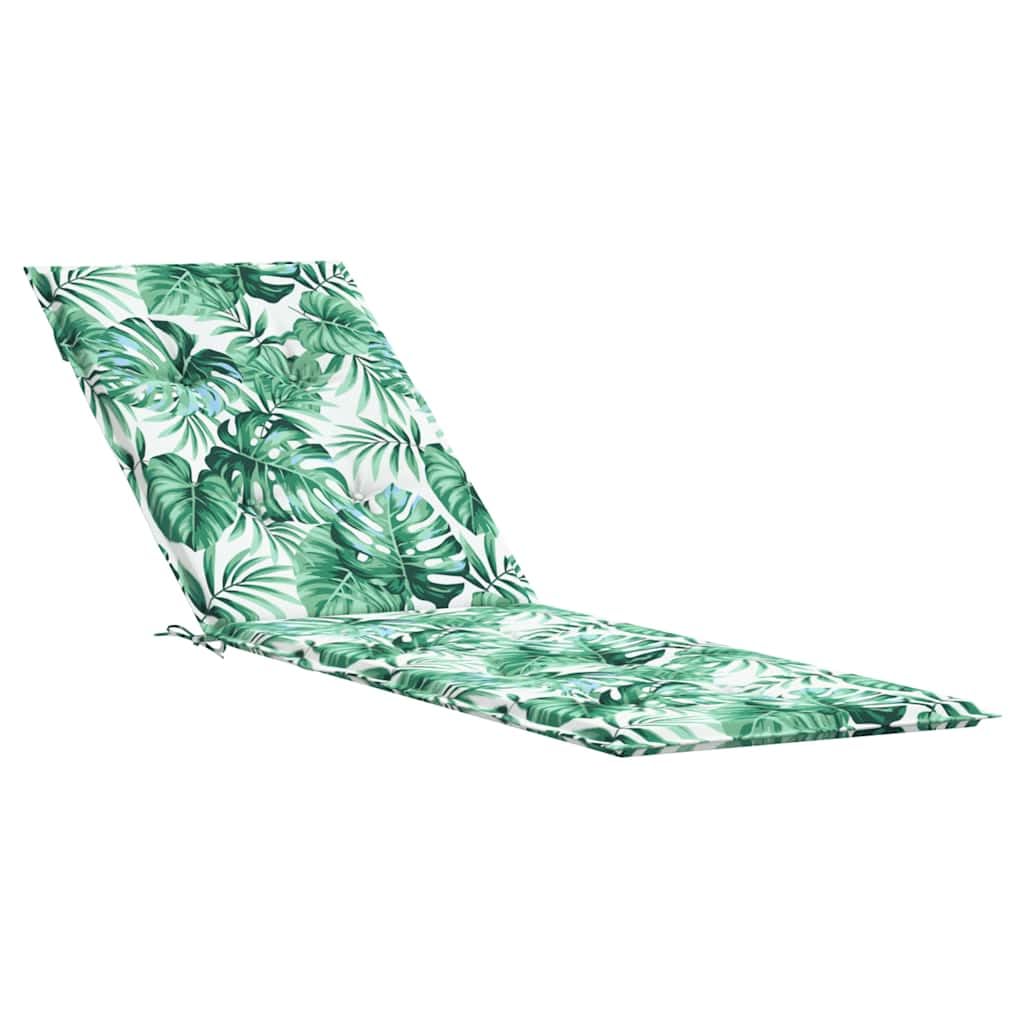 Coussin de chaise longue confortable motif feuilles Oxford 180x50