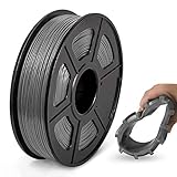 TPU Flexible Filament 1.75mm, JAYO 3D Drucker Filament TPU Härte 95A, Maßgenauigkeit +/- 0,02, 0.5KG/500G Spule, TPU Grau