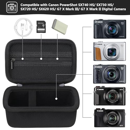 Funda rígida para cámara Canon PowerShot SX740 HS miniatura 2