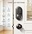 Veise RZ06C Smart Locks for Front Door, 2 Knob Handle Set, Keyless Entry Deadbolt, App Control, Electronic Touchscreen Digital Keypad, Auto Lock, Easy Installation, IP54 Waterproof, Matte Black