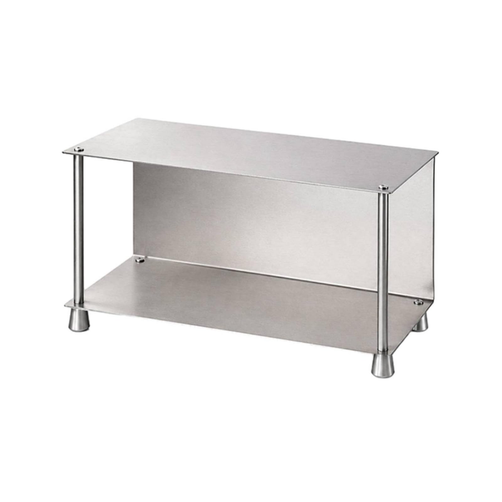 Almacenamiento de Cocina Organizador Repisa Soporte Aprovecha Altura con E Inferior Acero Inoxidable Anticorrosión Pies Estables Fácil de
