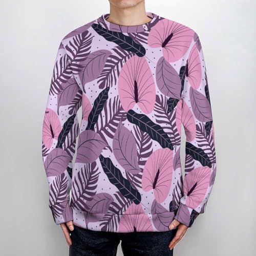 Flamingos Men's Crew Neck Sweater Winter Casual Soft Breathable Knitted Pullover 20252