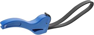 Alipis llave para cinturón de cadena de abrazaderas llave de filtro llave universal abrazadera de cadena de bloqueo llave de banda Abridor de tapa ajustable el plastico Azul