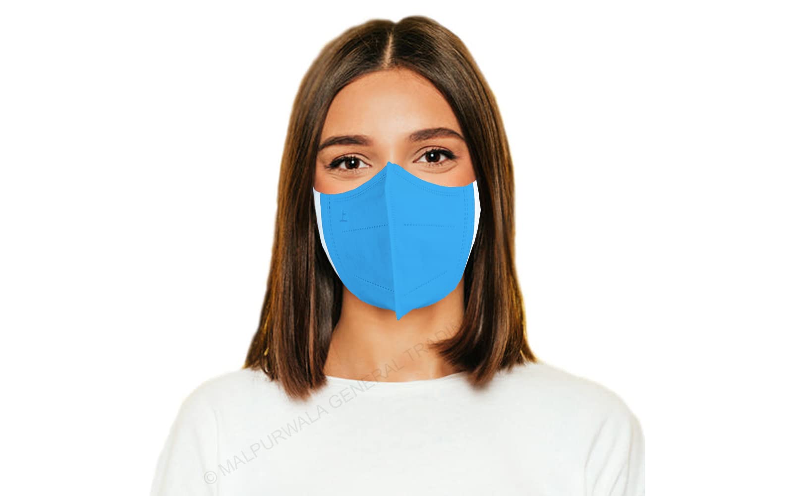 – 3D Protective Face Mask for Adults (50pcs) (Blue)