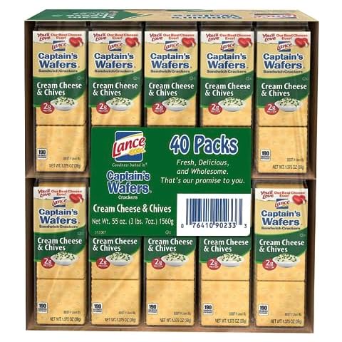 Lance Captain's Wafers Cream Cheese and Chives Crackers (40 pk) Cover