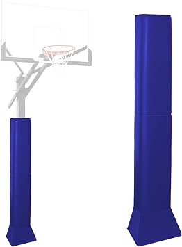 Square Pole Pads Base Padding Basketball Pole Pads Heavy Duty Square Pole Pads Outdoor Fits 4"x4", 5"x5", 6"x6",6"x8", 8"x8" Poles and Bases Waterproof UV-Resistant Durable Protection Pad