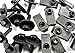 Retro-Motive Body Bolts & U-Nut Clips- M6-1.0 x 25mm Long- 10mm Hex- Fits Ford Truck- 40 Pieces- (1896-20/1925-20) #1879