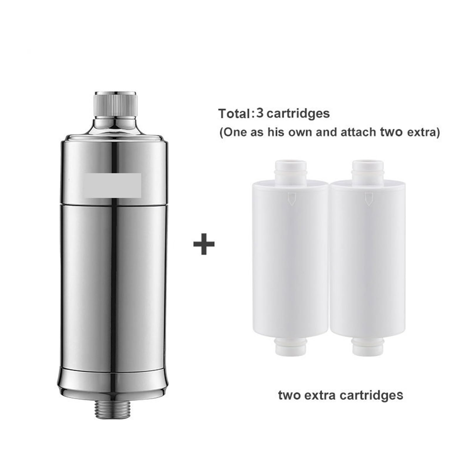 System filtracji wody pod zlewem Prysznicowy filtr do wody Oczyszczacz wody w gospodarstwie domowym, redukcja chloru Odchlorowanie metali ciężkich Poprawia stan skóry(3PCS Replacements)