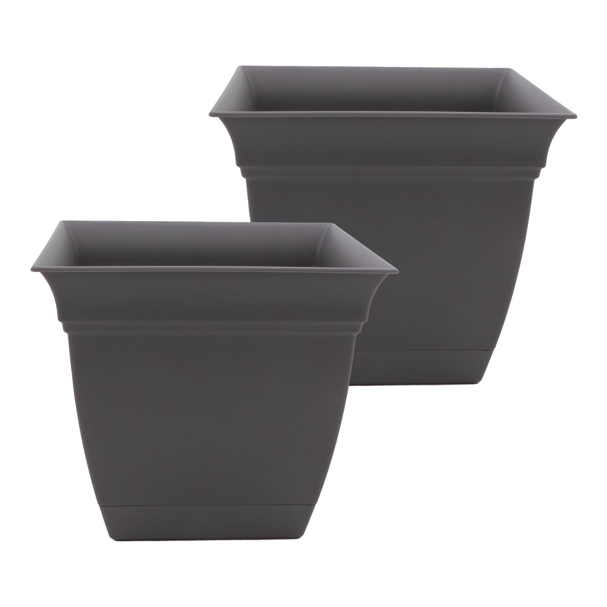 Amazon.com : The HC Companies 10 Inch Eclipse Square Planter Pots