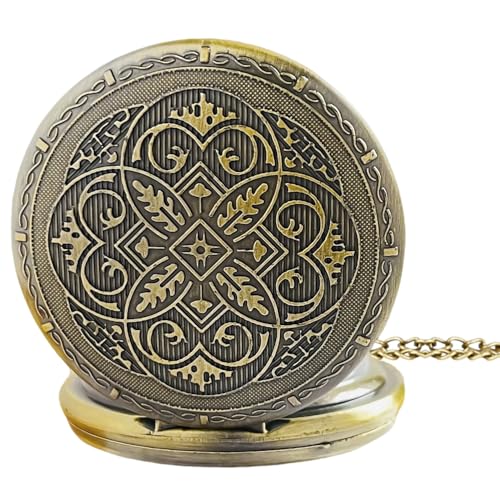 Image of VIGOROSO Women's Quartz Vintage Pocket Watch for Men Pocketwatch Women Unisex Accessory Analog Display Pendant Steampunk Costume Cosplay Prop Christmas Birthday Gift for Her Him Ideal Gifts