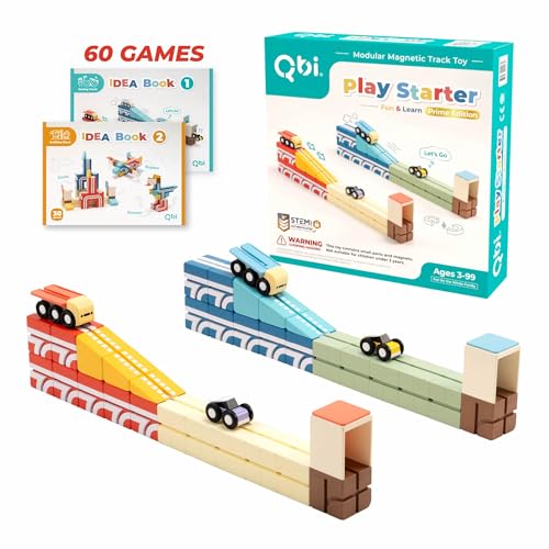 QBI Magnetic Blocks for Toddlers Ages 3+?36PCS STEM Beginner Construction Building Starter Set with Strong Magnetic Cubes?4-in-1 Play Modes Preschool Learning?Birthday Gift for Age 3 4 5 6 7 8 Kids