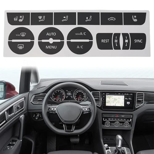 Autocollant remplacement bouton clim Touran 2016 2017 2018 - 2