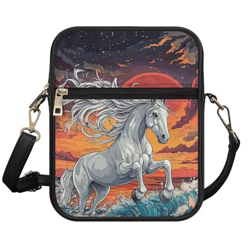 Crossbody Pouch for Women Small Leather Shoulder Purse Slim Messenger Bags