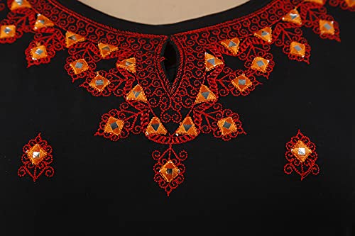 Image of Women's Rayon Heavy Embroidery Work Straight Kurta