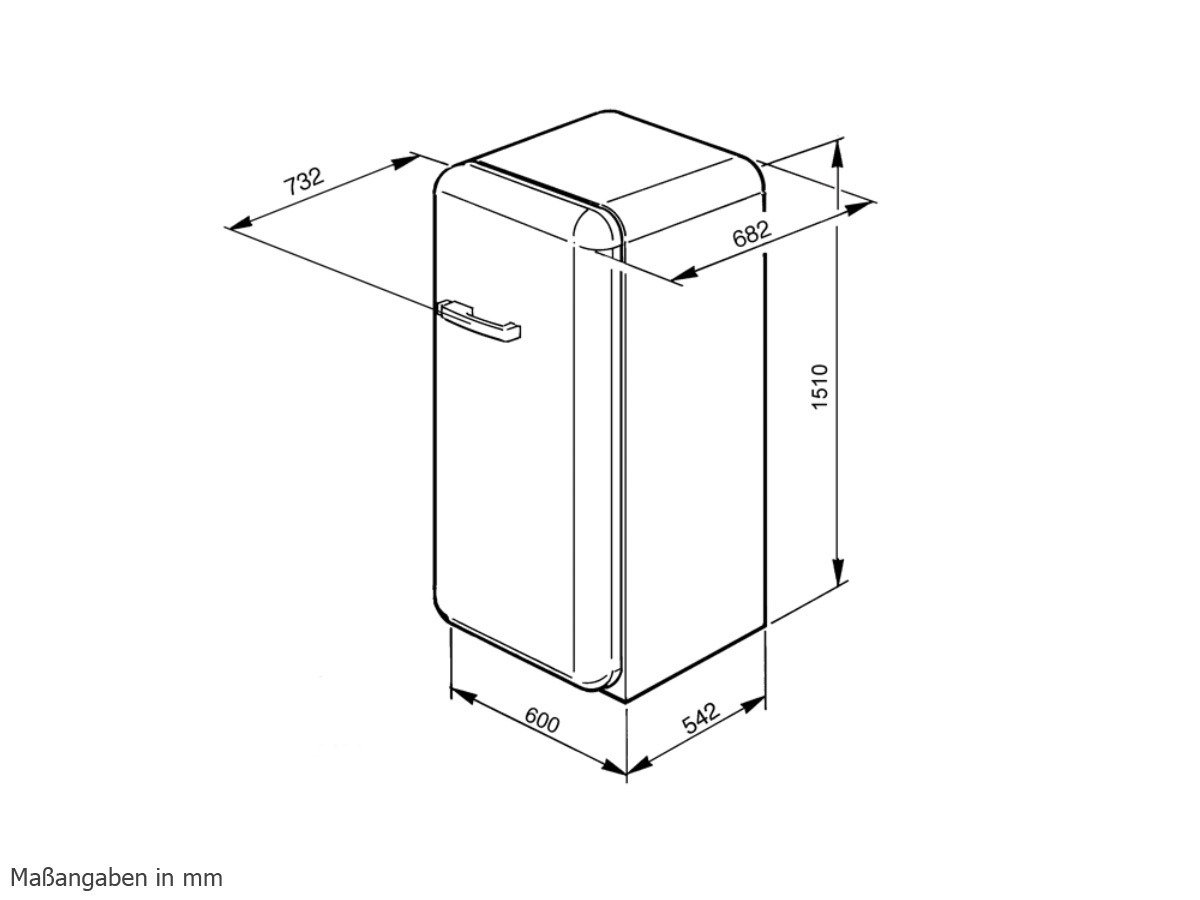 Smeg CVB20RNE Congélateur Armoire Pose Libre 170 L Classe: A+