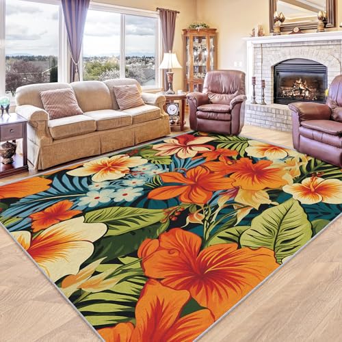 Tapete Decorativo NejTrenzy 2x3 Pies Polyester Naranja miniatura 4
