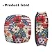 LedBack USA Flag Walker Accessories Floral Decor Lightweight Soft Rollator Walker Seat and Backrest Covers Protective Cover for 4th of July