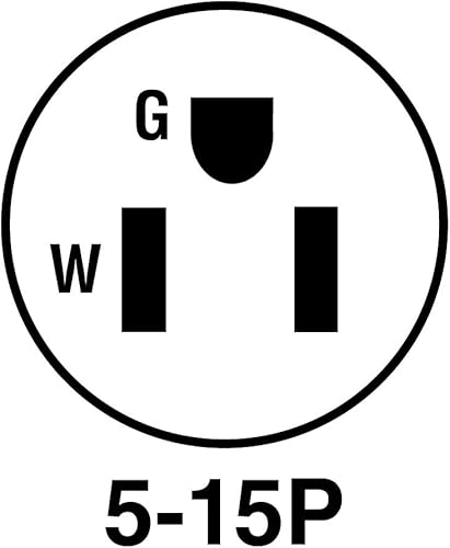 Miniatura 2 de Legrand Pass & Seymour SA399BKCC10 - Enchufe residencial de hoja recta, 15 amperios, 125 voltios, dos polos, tres cables, negro (1 unidad)