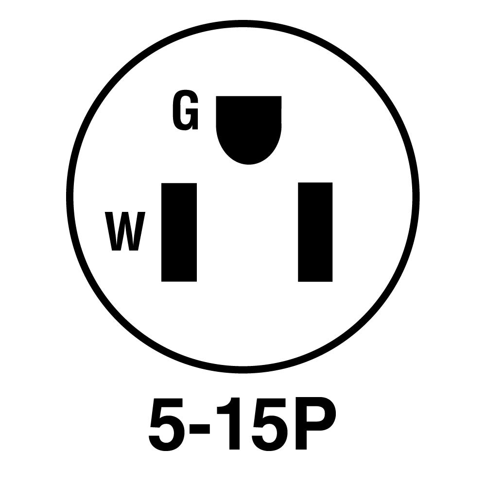 Legrand Pass & Seymour 4867ANWCC10 15 Amp 250V Medium Duty Nylon Angle Plug, NEMA 5-15P, White (1 Count) image 2