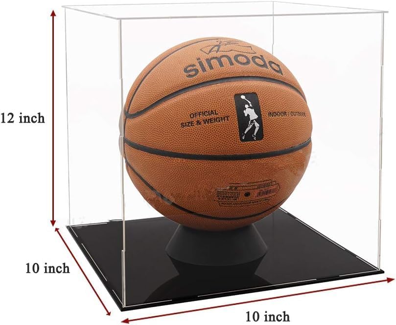 Image of Acrylic Display Case for Collectibles | Dustproof Transparent Showcase Box for Action Figures, Miniatures & Models | Countertop Cube with Protective Film ((10x10x12 inch; 25x25x30cm))
