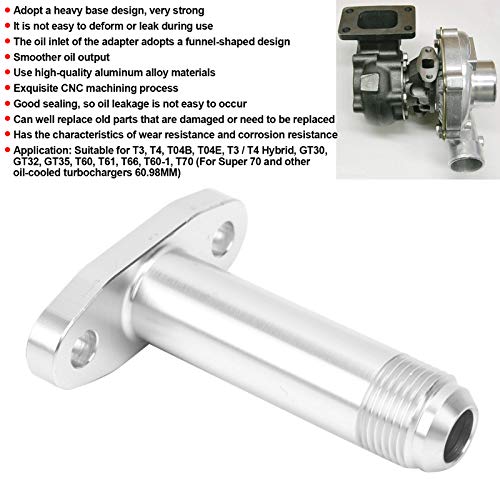 10AN Turbo Afvoer Fitting Olie Retour Flens Adapter Bung Adapter Plug Fit voor T3/T4/T04B/T04E, aluminiumlegering - Image 5