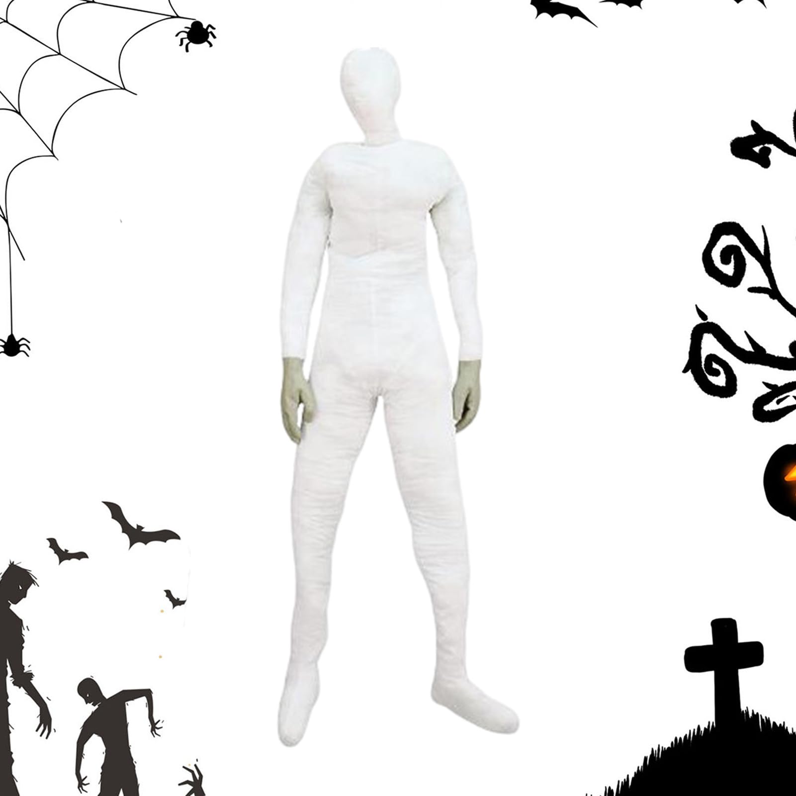 Wyściełany manekin na Halloween, rekwizyty, straszne dekoracje, dla | Możliwe, przerażające nadmuchiwane ciało manekin na imprezy o tematyce horroru,