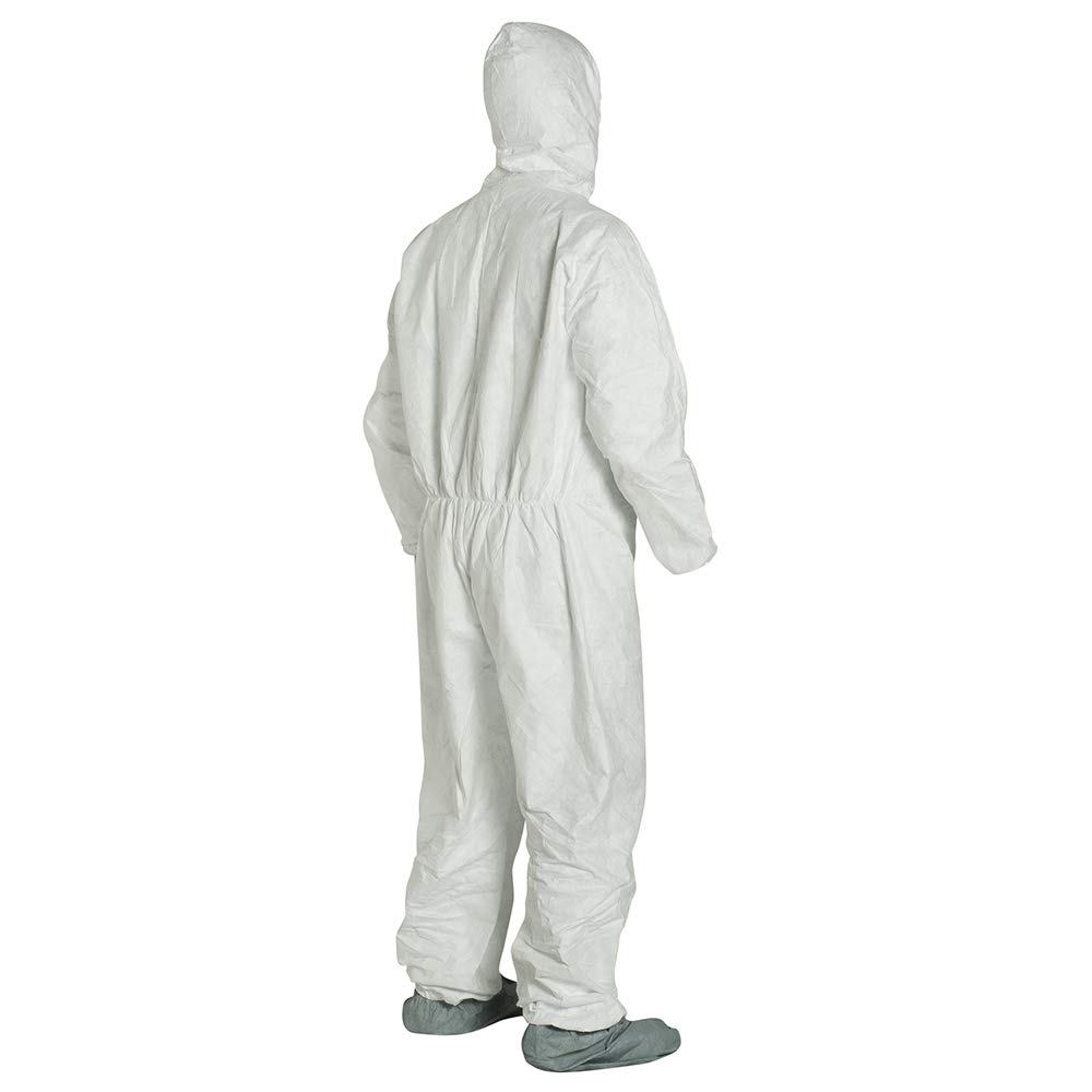 DuPont DUPTY122SXL Tyvek Elastic-Cuff Hooded Coveralls with