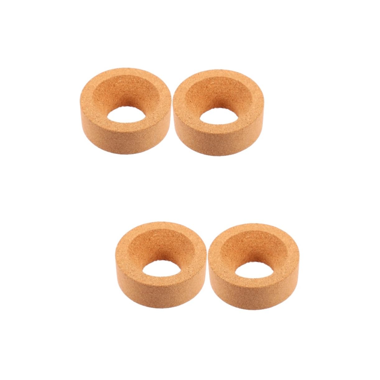 BELLIFFY 2sets Laboratory Flask Cork Flask Seat Cork Stand Pad for Support Clamp Laboratory Stands 2pcs*2