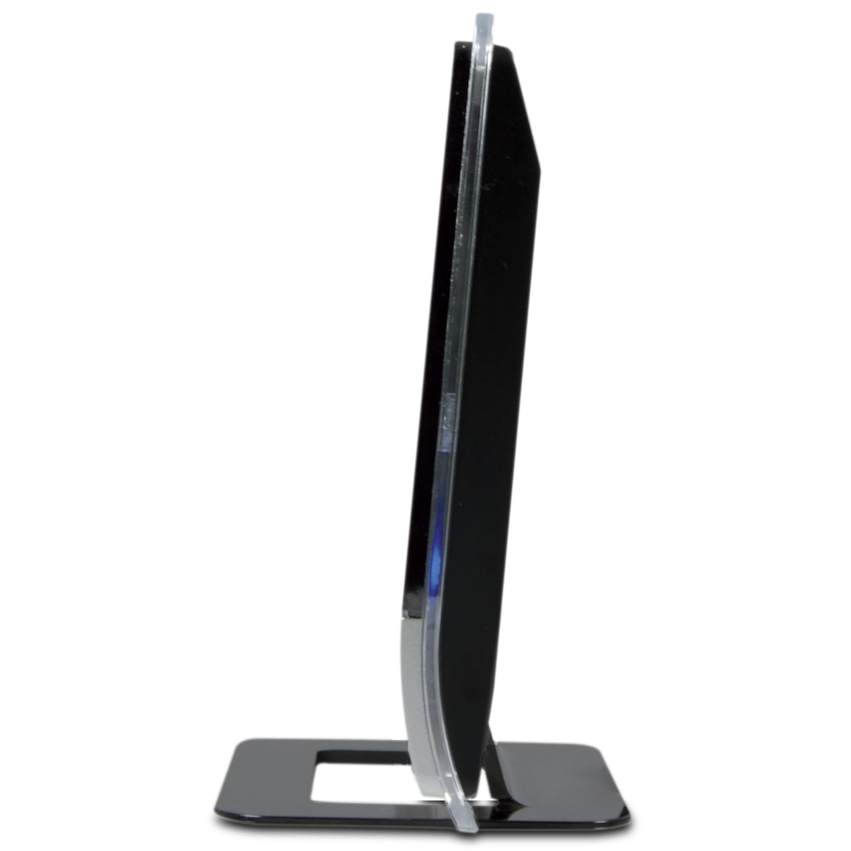 METRONIC 416807 Antenne TV Intérieur Puissante Amplifiée et Extra Plate Compatible 4K UHD - Réception TNT Haute Définition - Noir