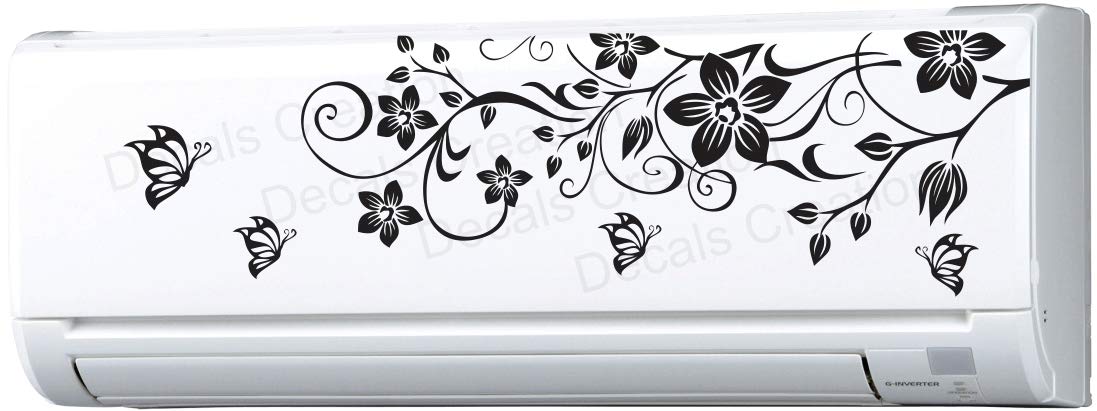 Decals Creation Vinyl Split AC, Wall Sticker (Multicolour)-Self-Adhesive