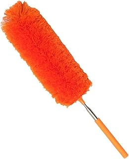 Underleaf Microfiber Duster Dusting Brush with Extendable Pole, Washable Duster Head for Home Office Car