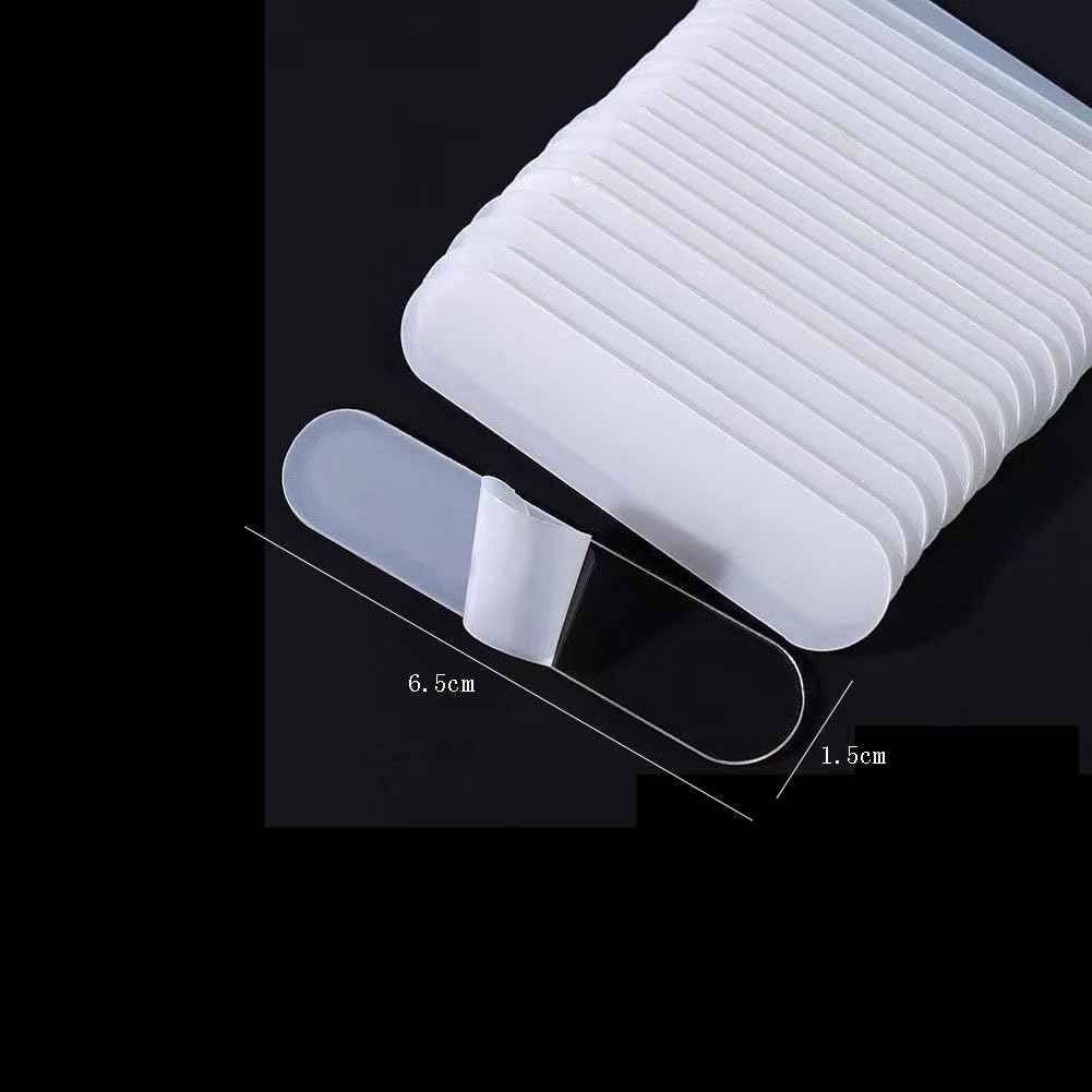 50 Pieces Nail Art Display Holder Acrylic Nail Art Tip Holder Nail Art Display Stand Nail Tip Display Stand False Nail Display Stand Nail Accessory For Salon Home Office, Clear