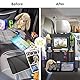 CECOMBINE 2 Stück Auto Organizer Kinder Rücksitzschoner, Wasserdicht Rückenlehnenschutz Auto Kinder mit Tablet Tasche, Autositz Organizer Kick-Matten-Schutz (Schwarz)