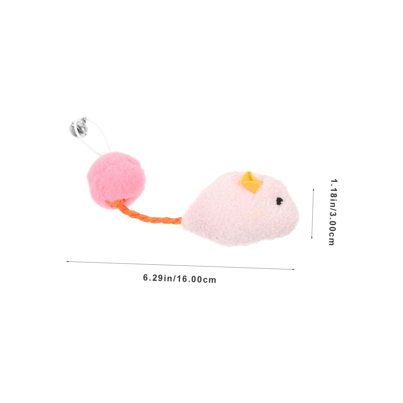 6pièces Souris pour Chats Lot de Jouets Colorés avec Clochettes Accessoires Amusants pour Chats Intérieur pour Éveiller Instinct De Chasse