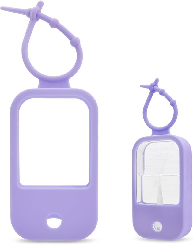 Capa de silicone FUNAUPGO compatível com Touchland Power Mist e Glow Mist de 30 mL, com chaveiro