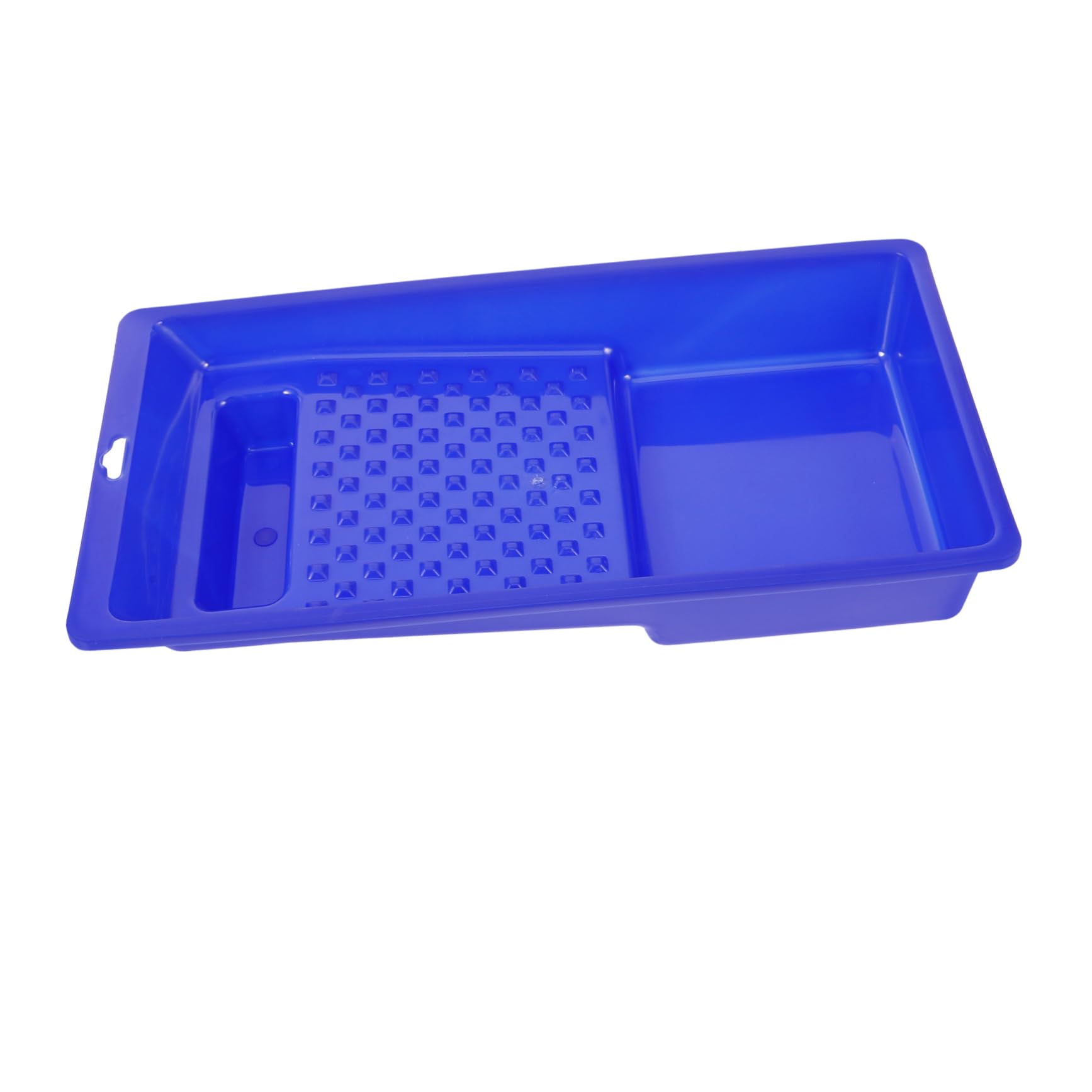 5 Stück Kunststoff Farbwanne für Malerarbeiten Maler Tray mit Ergonomischem Griff Leicht zu Reinigen für Wandfarben Version Blau