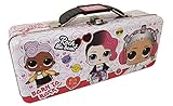 L.O.L. Surprise! Tin Pencil Box with Handle & Clasp, White