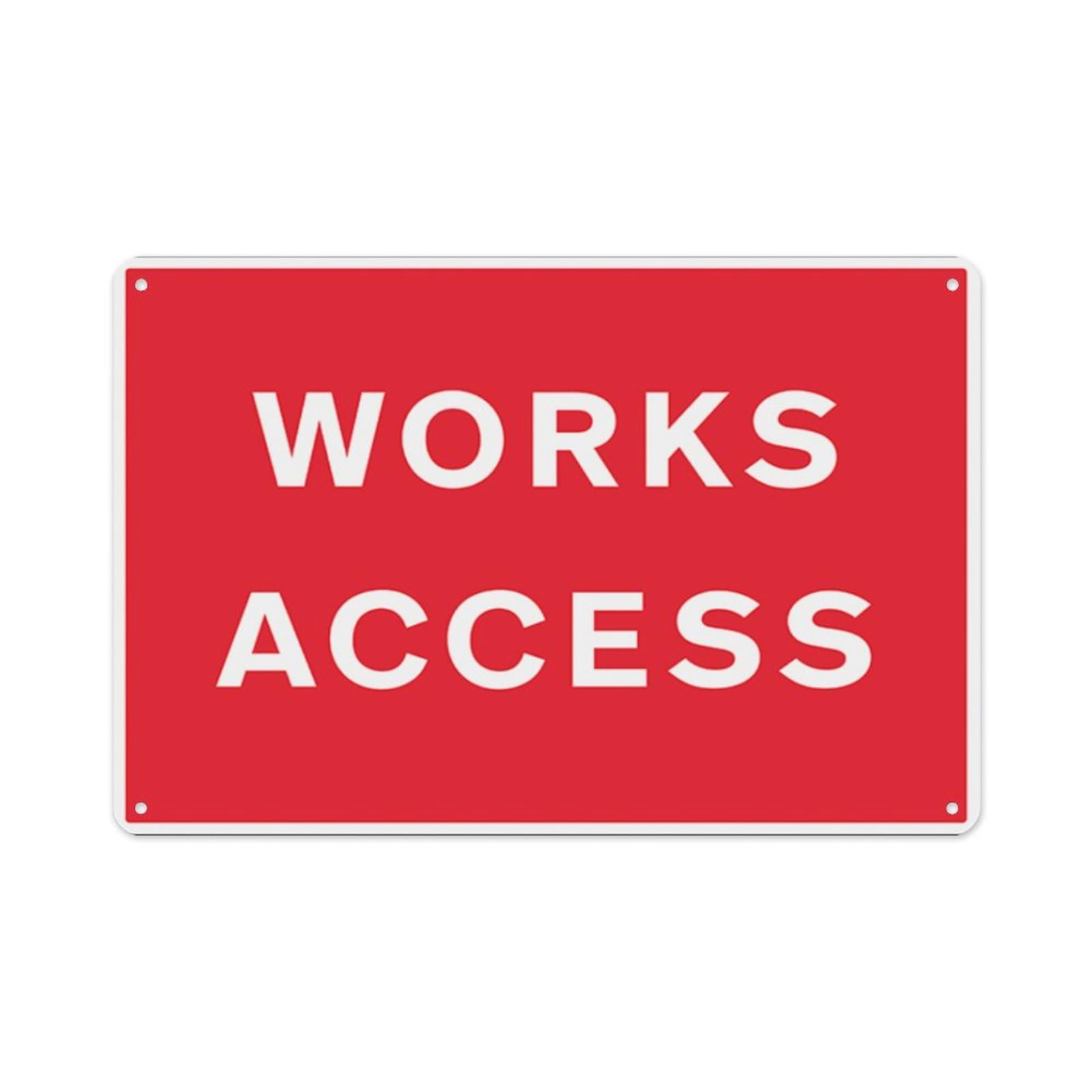peiyeety Works Access Aluminum Tin Warning Signs For Home Outdoor Garden 12X16 Inches