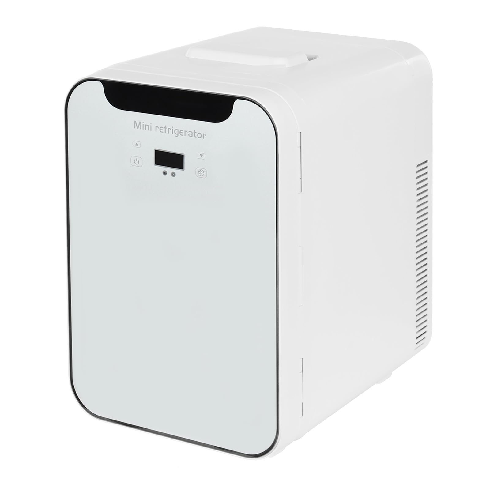 Mini frigorifero da 20 l, 220 V/12 V, multifunzione, piccolo frigo portatile, funzione di raffreddamento e riscaldamento, display digitale a LED, per campeggio, soggiorno e uffici