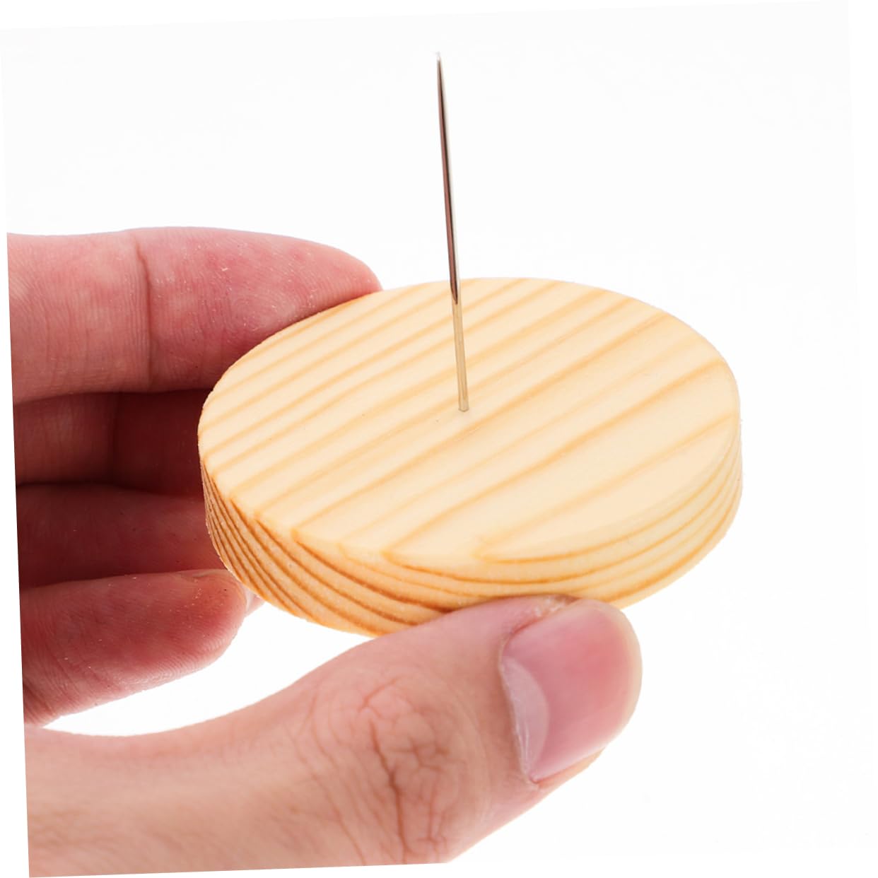 ARTIBETTER Elegant Felt Doll Display Stands 4 Pack Crochet Doll Showcase Wooden Support and Base