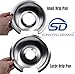 Supplying Demand 1056RGE8 Electric Range Style D Chrome Drip Pan & Ring Replacement 8 Piece Kit