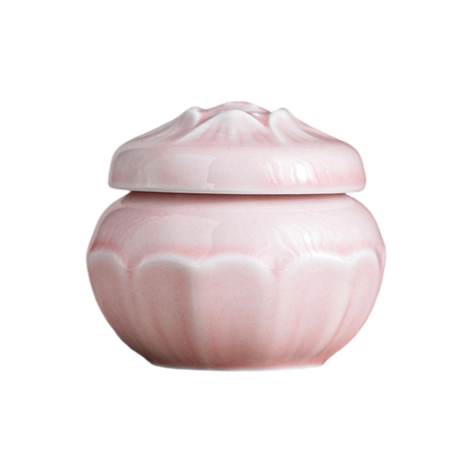 TFAOYS Artistic Shape Ceramic Can Shatterproof Home Decors Organizers for Desk Vanity Storage Elegant Ceramic Storage Can